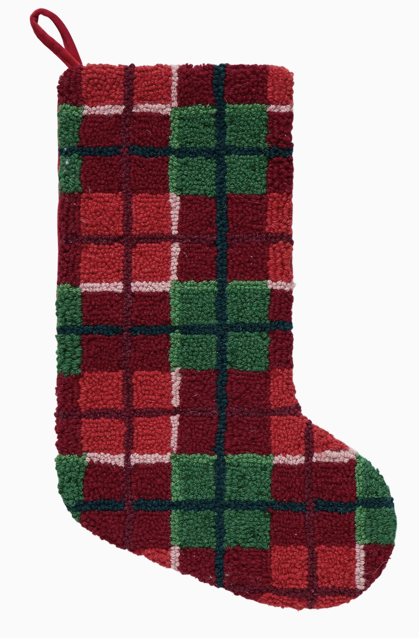 Christmas Plaid Stocking