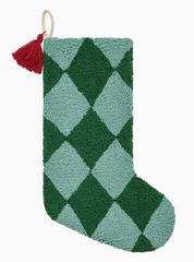 Argyle Green Stocking