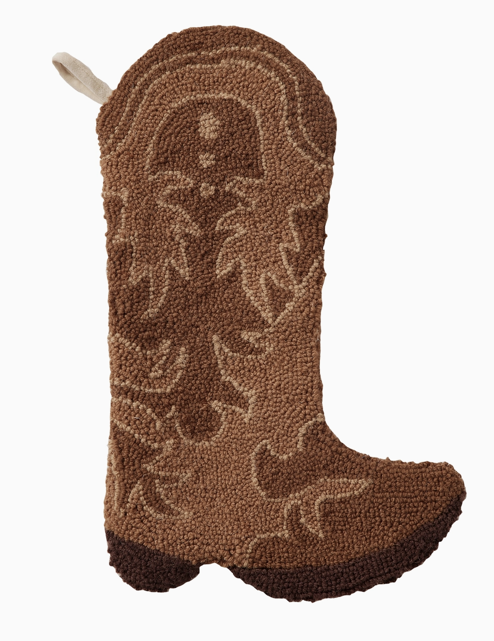 Brown Cowboy Stocking