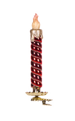 Glass Clip Candle 17.3cm
