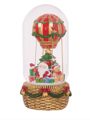 Hot Air Balloon Snow Globe 23cm