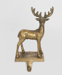 Golden Deer Stocking Holder 23cm