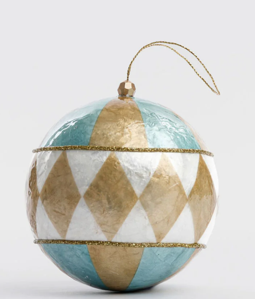 Harlequin Capiz Bauble 10cm