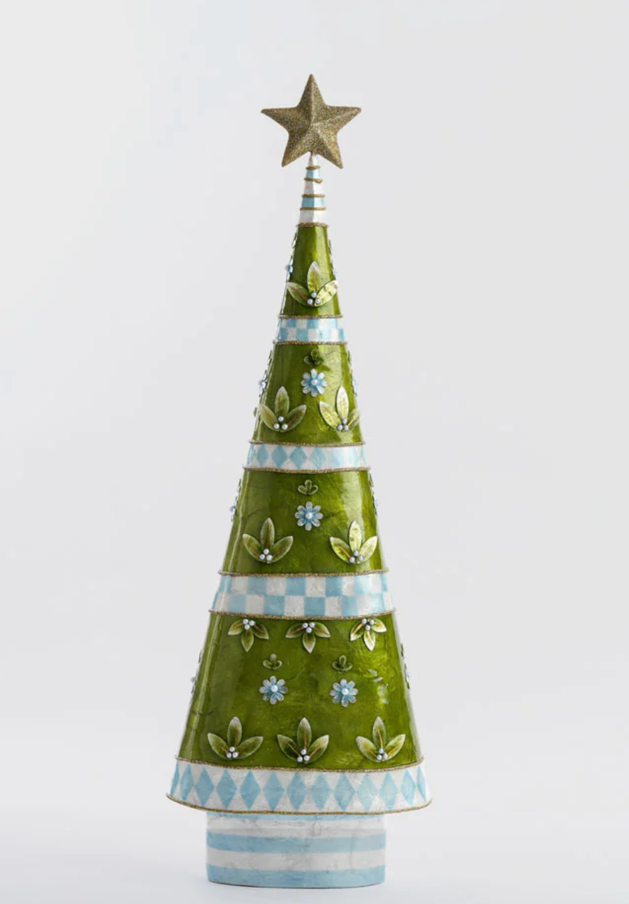 Fleur Capiz Tree Green 60cm