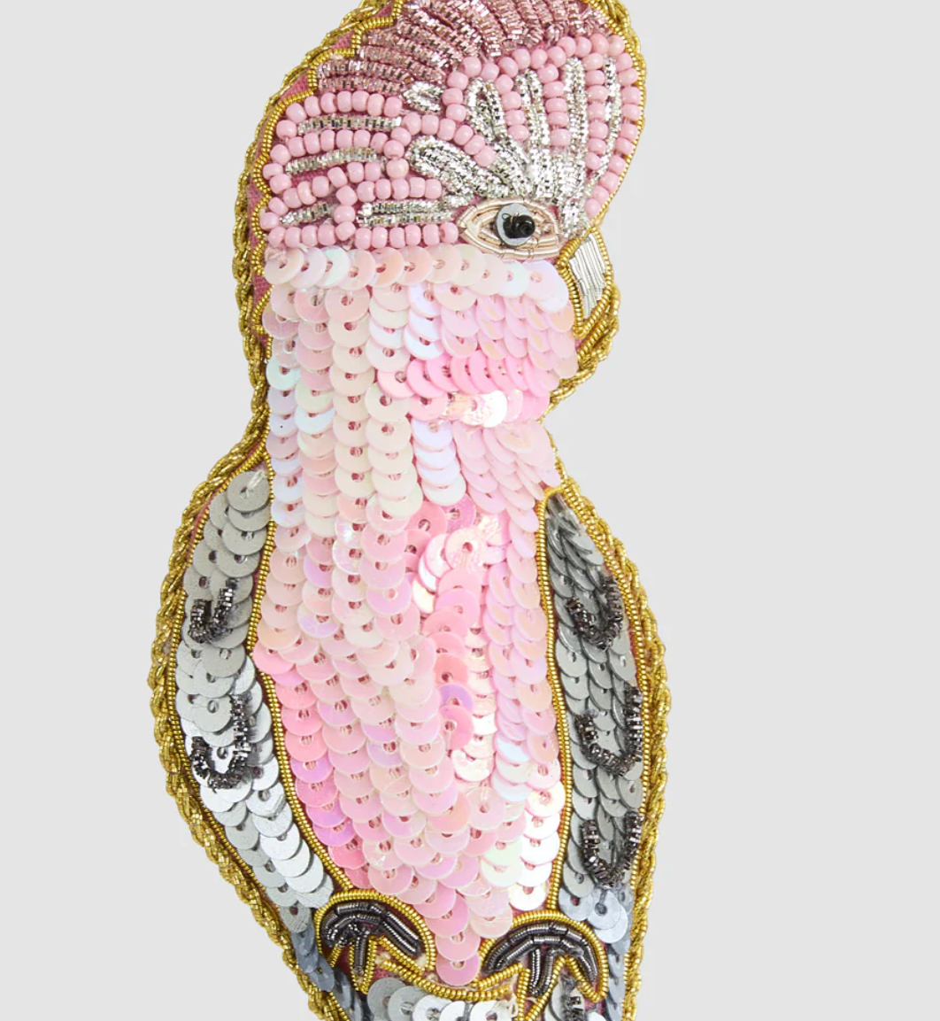 Grettle The Galah Beaded Ornament