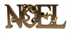 Gold Bow NOEL Sign 22cm