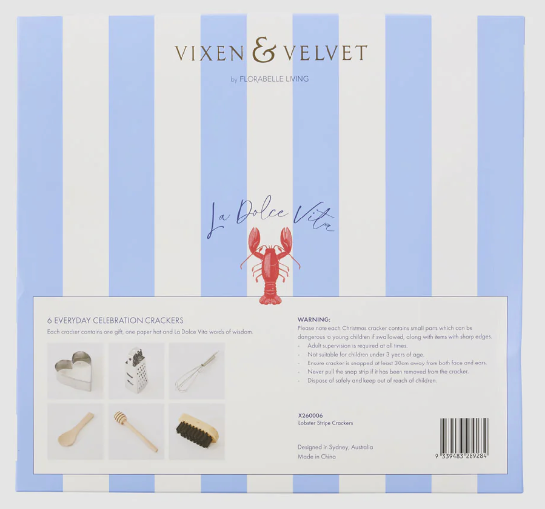 Christmas Crackers - Lobster Stripe