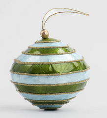 9cm Capiz Hand Painted Ladder Bauble