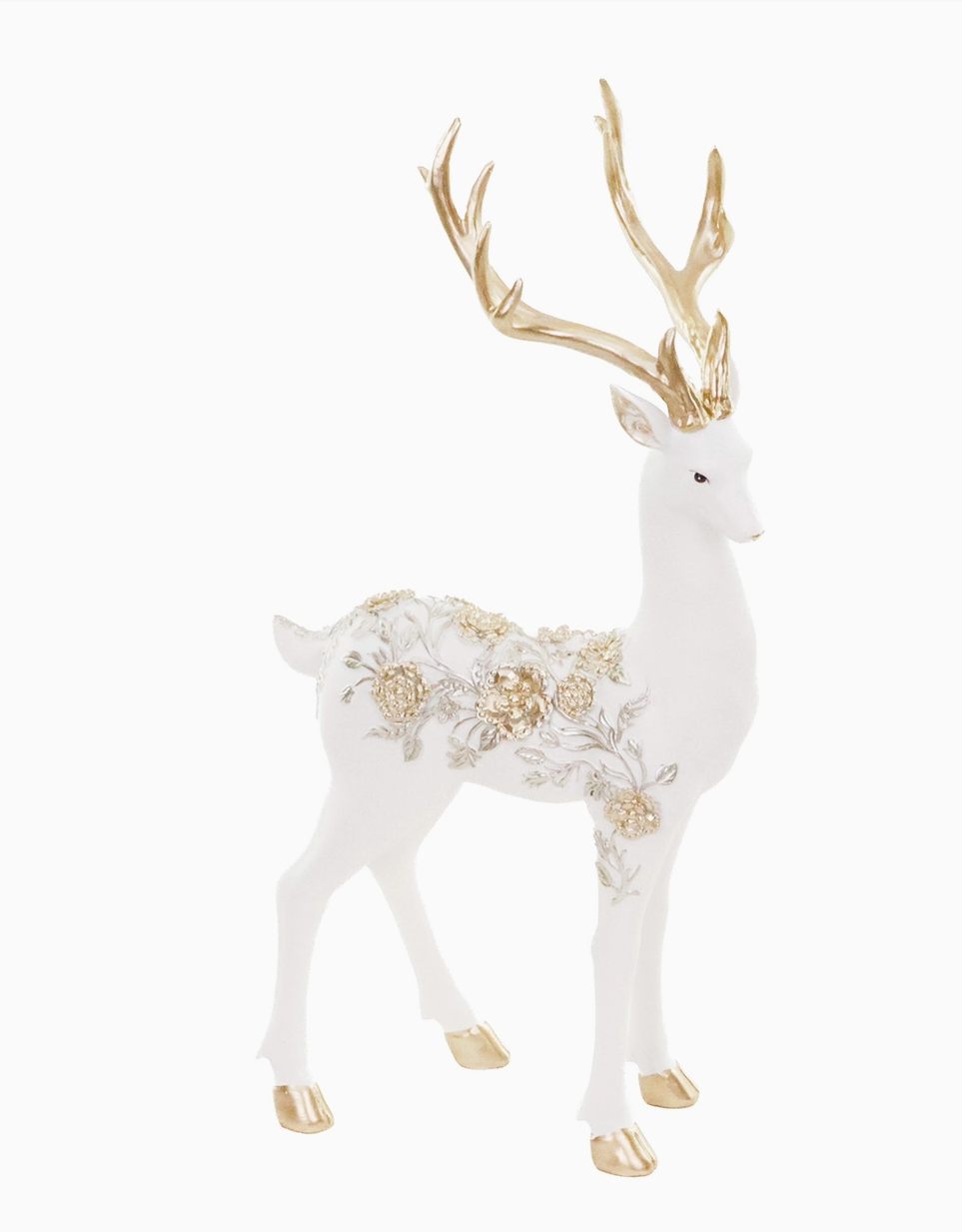 Floral Standing Deer 36cm