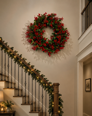90cm Red Berry Wreath