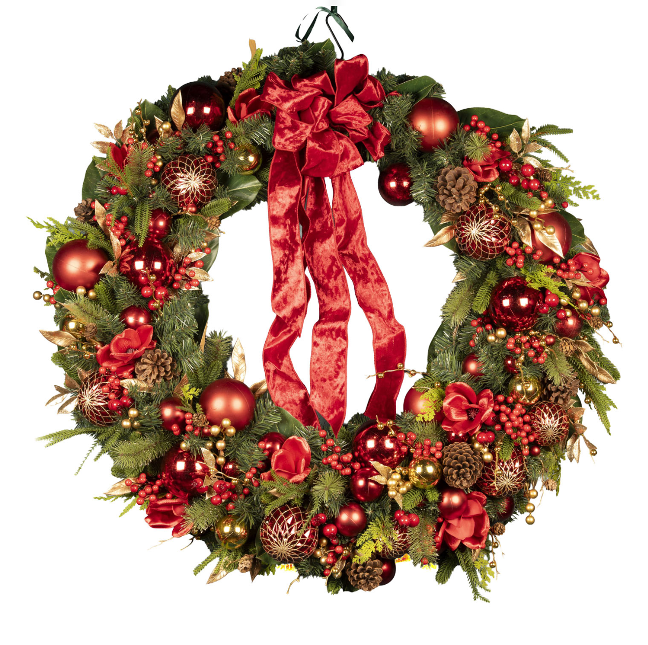 105cm Red & Gold Exquisite Wreath