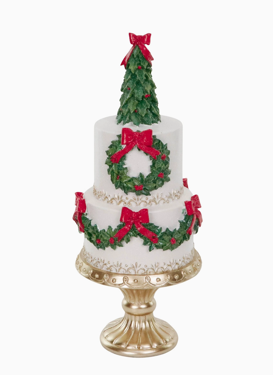 Christmas Tier Cake on Stand 41.5cm
