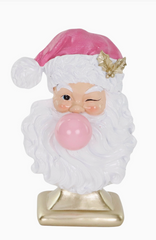 Bubble Gum Cheeky Santa Bust 31.5cm
