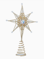 Gold Sparkle Star Tree Topper