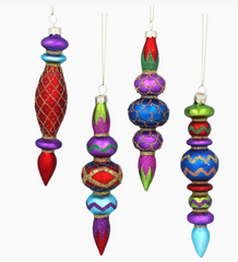 Glass Finials 4 assorted