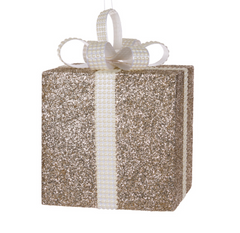 Champagne & White Glittered Gift Box - 3 Sizes