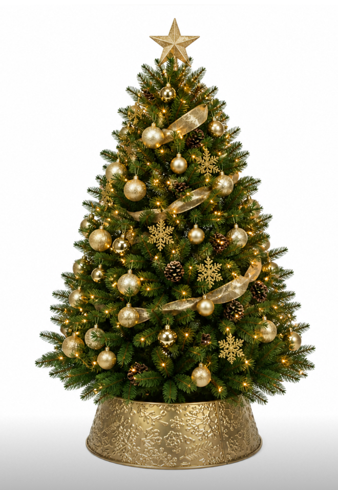 Gold Metal Tree Skirt