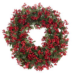 90cm Red Berry Wreath