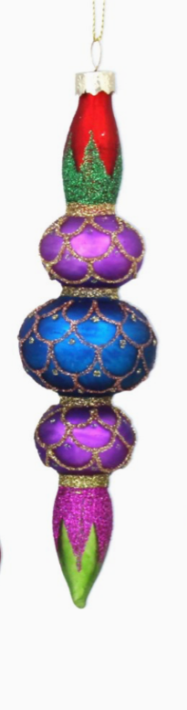 Glass Finials 4 assorted
