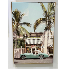 Classic Car  A  Framed Canvas